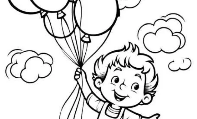Buku Lembar Mewarnai Anak Laki-laki